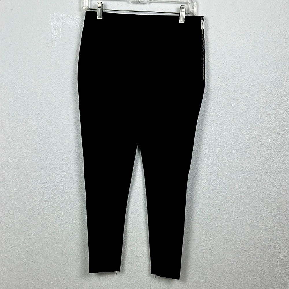 Ann Taylor Black Pants with Zipper Accent